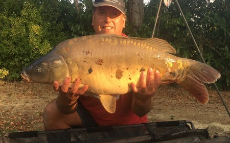 A 28 lb carp from Lillybelle, Richard Barnes, Aug 2016