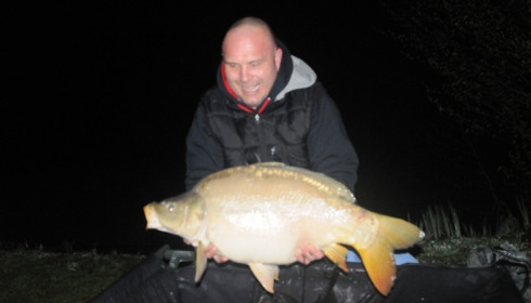 A 24 lb 1 oz carp from Lillybelle, Gus, Apr 2017