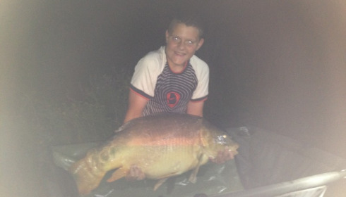 A 35 lb 5 oz carp from Lillybelle, Toby May, Aug 2015