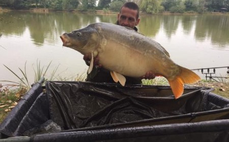 A 31 lb 3 oz carp from Lillybelle, Kevin Holbrook, Aug 2017
