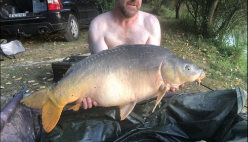 A 31 lb carp from Lillybelle, Richard May, Aug 2018