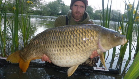 A 33 lb carp from Lillybelle, Tim Johnson, May 2016