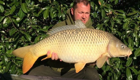 A 25 lb 6 oz carp from Lillybelle, Poop, Apr 2017