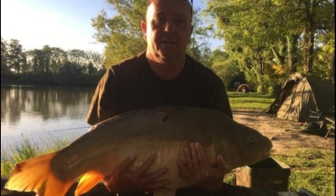 A 31 lb carp from Lillybelle, Paul Head, May 2019