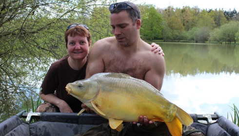 A 24 lb carp from Lillybelle, Rob Woods, Apr 2016