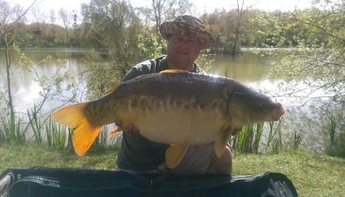 A 21 lb 4 oz carp from Lillybelle, Shane Welch, May 2016