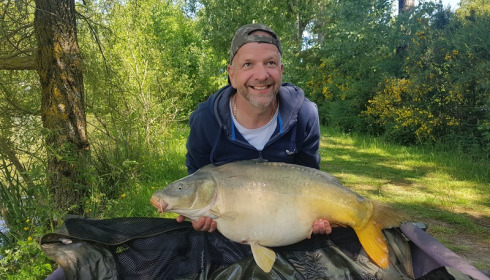A 34 lb carp from Lillybelle, Peter Catlow, May 2018