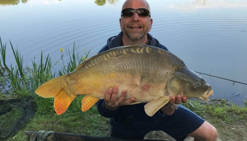 A 22 lb carp from Lillybelle, Peter Catlow, May 2018
