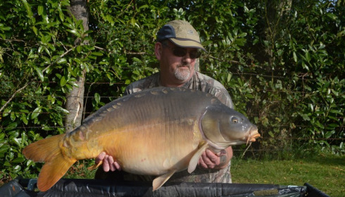 A 40 lb carp from Lillybelle, David Tomkinson, Oct 2015