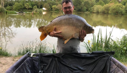 A 44 lb carp from Lillybelle, Gary Thorpe, May 2018