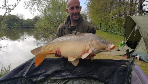 A 33 lb 4 oz carp from Lillybelle, Kevin Bellis, Apr 2017