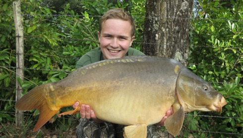 A 28 lb 8 oz carp from Lillybelle, Tom Peach, Oct 2016