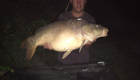 A 36 lb 3 oz carp from Lillybelle, Mark Russell, Oct 2015