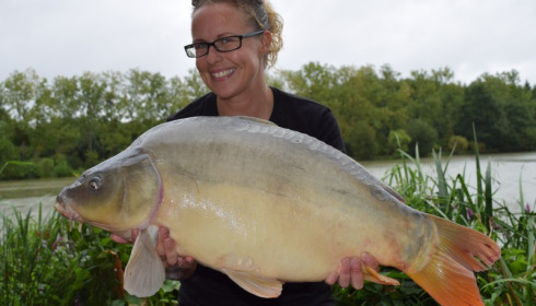 A 24 lb 2 oz carp from Lillybelle, Emily Blake, Aug 2015