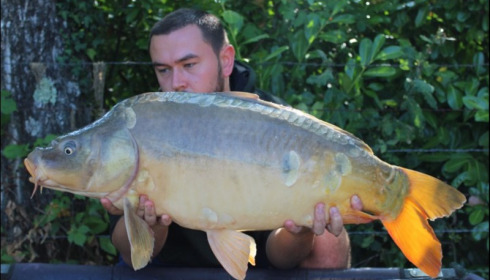 A 23 lb carp from Lillybelle, Liam Payne, Aug 2018