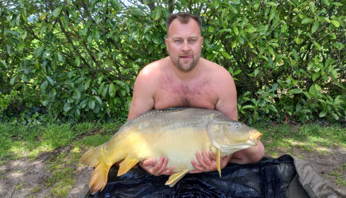A 50 lb carp from Lillybelle, Joe, May 2023