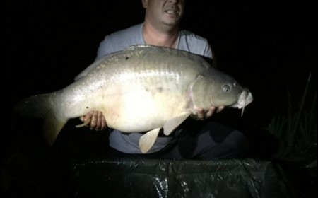 A 43 lb 3 oz carp from Lillybelle, Shaun Dalby, Jul 2018