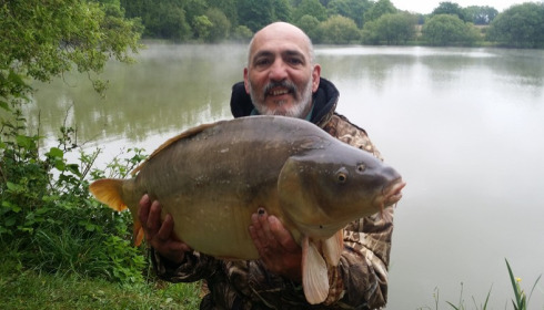 A 23 lb 8 oz carp from Lillybelle, Andy Vicarey, May 2017