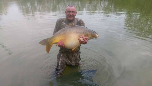 A 46 lb 13 oz carp from Lillybelle, Paul Jordan, Apr 2017