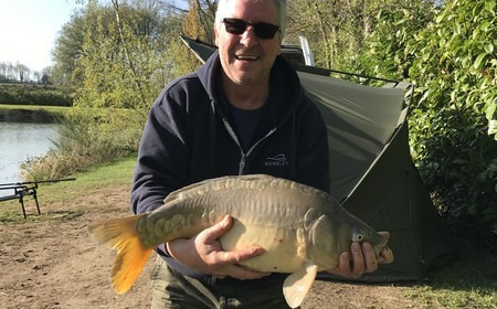 A 20 lb 4 oz carp from Lillybelle, Mark, Apr 2017