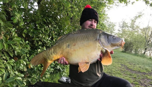 A 24 lb 8 oz carp from Lillybelle, Tim Hogg, Apr 2018