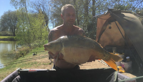 A 29 lb 6 oz carp from Lillybelle, Steve Bellis, Apr 2017