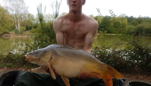 A 20 lb carp from Lillybelle, Jack Heaven, Aug 2017