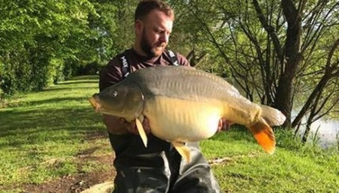A 37 lb carp from Lillybelle, Ross Bacon, May 2018