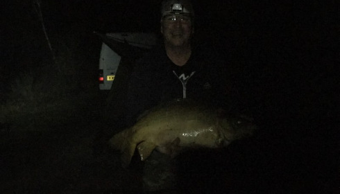 A 29 lb 8 oz carp from Lillybelle, Mark, Apr 2017