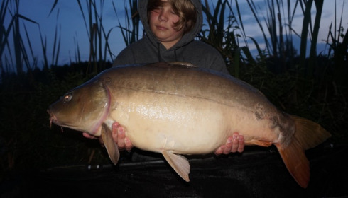 A 27 lb 9 oz carp from Lillypool, Callum Gordon, Aug 2015