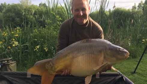 A 34 lb carp from Lillypool, Tim Booth, May 2017