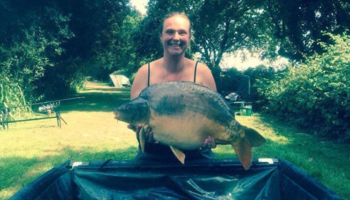 A 30 lb 10 oz carp from Lillypool, Jo'anna Baldwin, Aug 2016