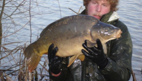 A carp from Lillypool, One of the new stock added in January, Jan 2011