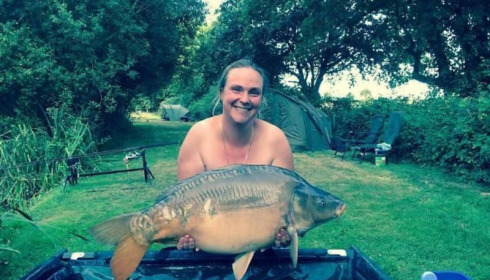 A 31 lb carp from Lillypool, Jo'anna Baldwin, Aug 2016