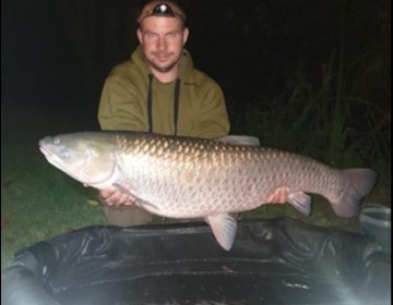 A 36 lb 4 oz grass carp from Lillypool, Shaun Cowley, Aug 2019