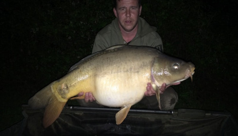 A 34 lb carp from Lillypool, Will, May 2016