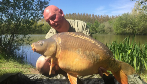 A 22 lb carp from Lillypool, Liam, May 2016