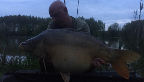 A 32 lb carp from Lillypool, Liam, May 2016