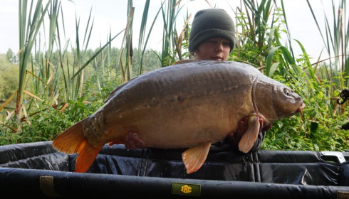 A 35 lb 8 oz carp from Lillypool, Callum Gordon, Aug 2015