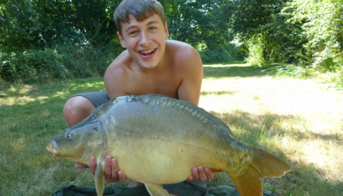 A 23 lb 9 oz carp from Lillypool, Cody Brown, Aug 2013