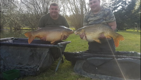 A 41 lb carp from Lillypool, Rob & Bradley Ellis, Apr 2019