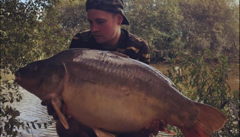 A 38 lb 4 oz carp from Lillypool, Ben Wright, Sep 2018