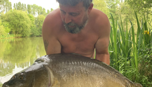 A 44 lb carp from Lillypool, Tony Gattie, May 2022