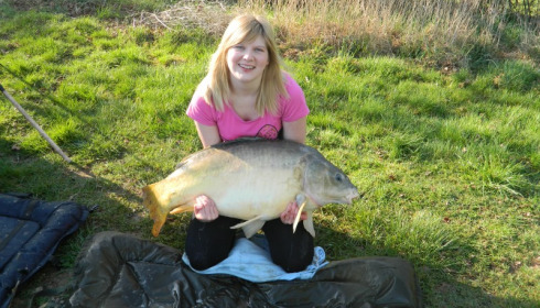 A 46 lb 8 oz carp from Lillypool, Holly, Mar 2012