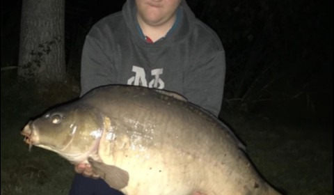 A 34 lb carp from Lillypool, Toby May, Aug 2019