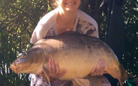A 43 lb 3 oz carp from Lillypool, Sally Malcolm (pb), Aug 2016