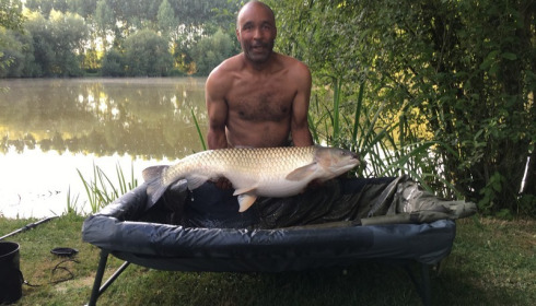 A 33 lb 6 oz grass carp from Lillypool, Paul Burns, Jul 2017