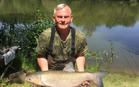 A 20 lb grass carp from Lillypool, Peter Buckley, May 2018