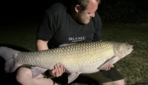 A 43 lb grass carp from Lillypool, Jun 2023