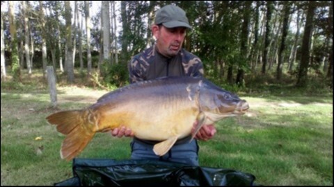 A 44 lb 4 oz carp from Lillypool, Stuart Ester, Aug 2019